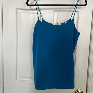 Scotch and soda, silk front, tank top, turquoise blue